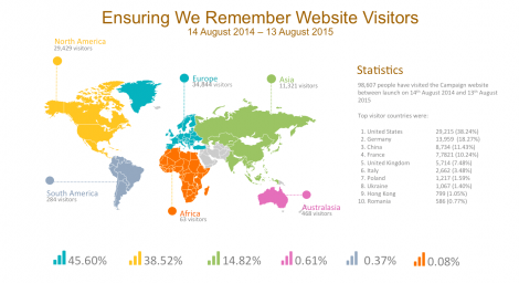 web visitors year 1